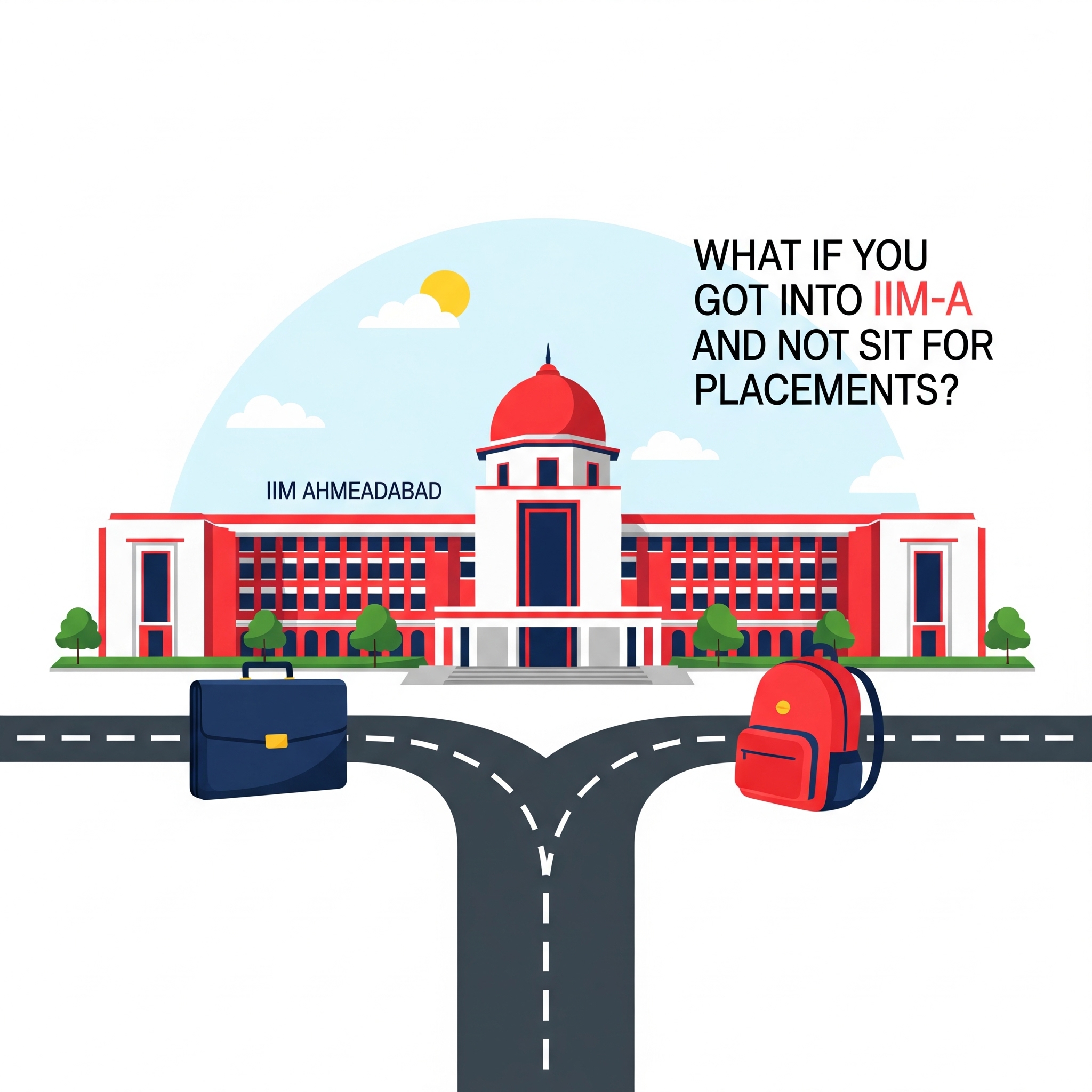 hypothetical – what if you got into iim-a and did not sit for placements?